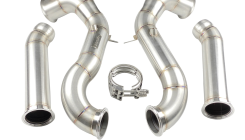 mercedes c63 w205 catted and catless downpipes